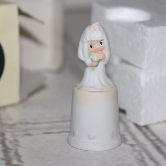 🕊️ Precious Moments Mini Figurine · “The Lord Bless You and Keep You” - Picture 1 of 6